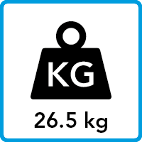 Gewicht - 26,5 kg