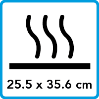 Bakoppervlak - 25,5 x 35,6 cm