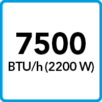 BTU - 7500/2200W