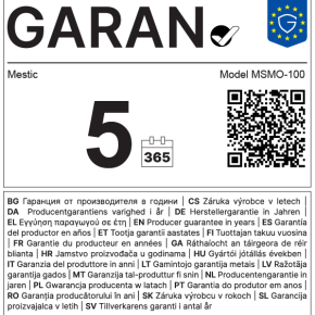 8096 mestic   garan label   solar panel model msmo 100