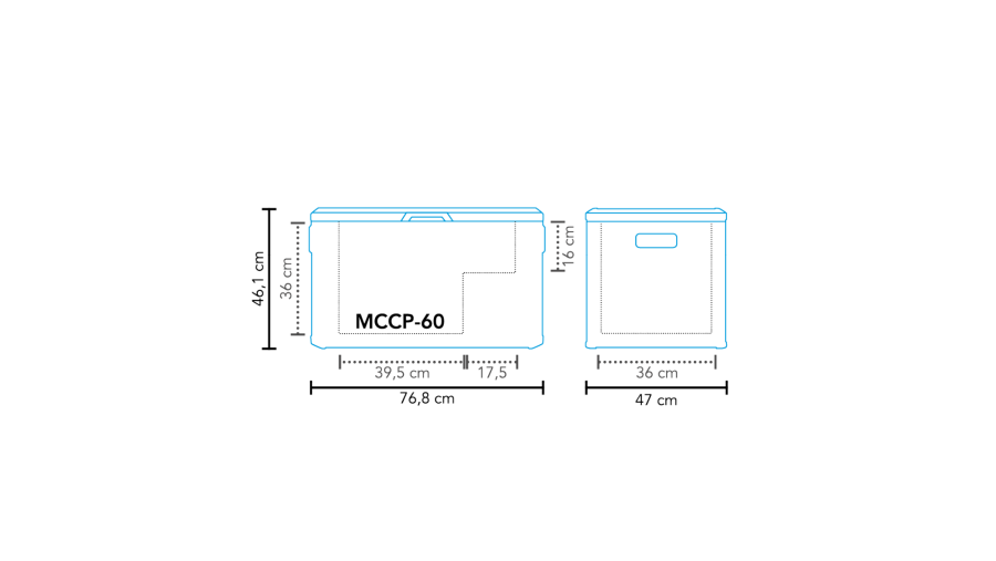 Koelbox compressor MCCP-60 AC/DC