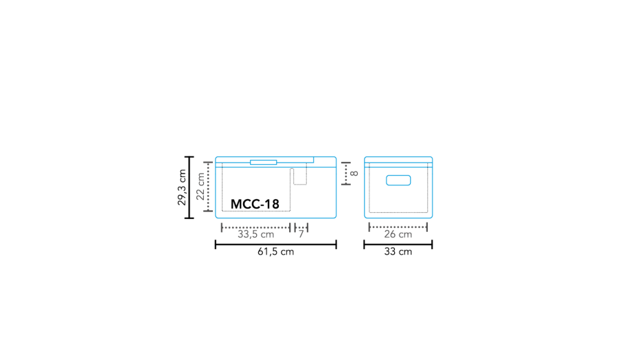 Koelbox compressor MCC-18 AC/DC