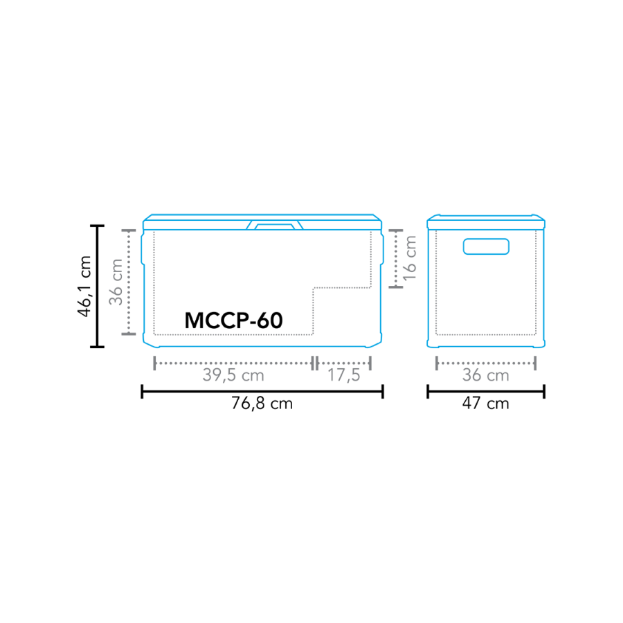 Koelbox compressor MCCP-60 AC/DC